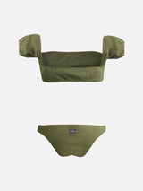 Bikini a fascia verde militare