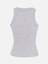 Woman rib-knit cotton tank top | FIORUCCI SPECIAL EDITION