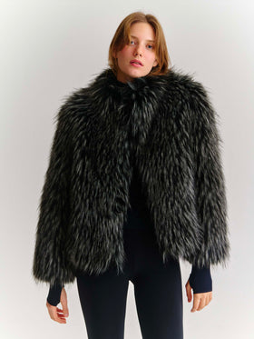 Chaqueta de pelo sintético Artika con efecto silver fox 