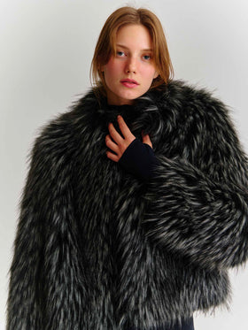 Chaqueta de pelo sintético Artika con efecto silver fox 