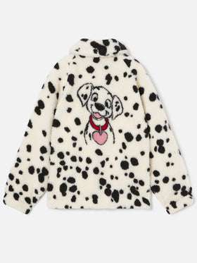 Cremefarbene Teddyjacke Abel mit Dalmatiner-Muster | Special edition 