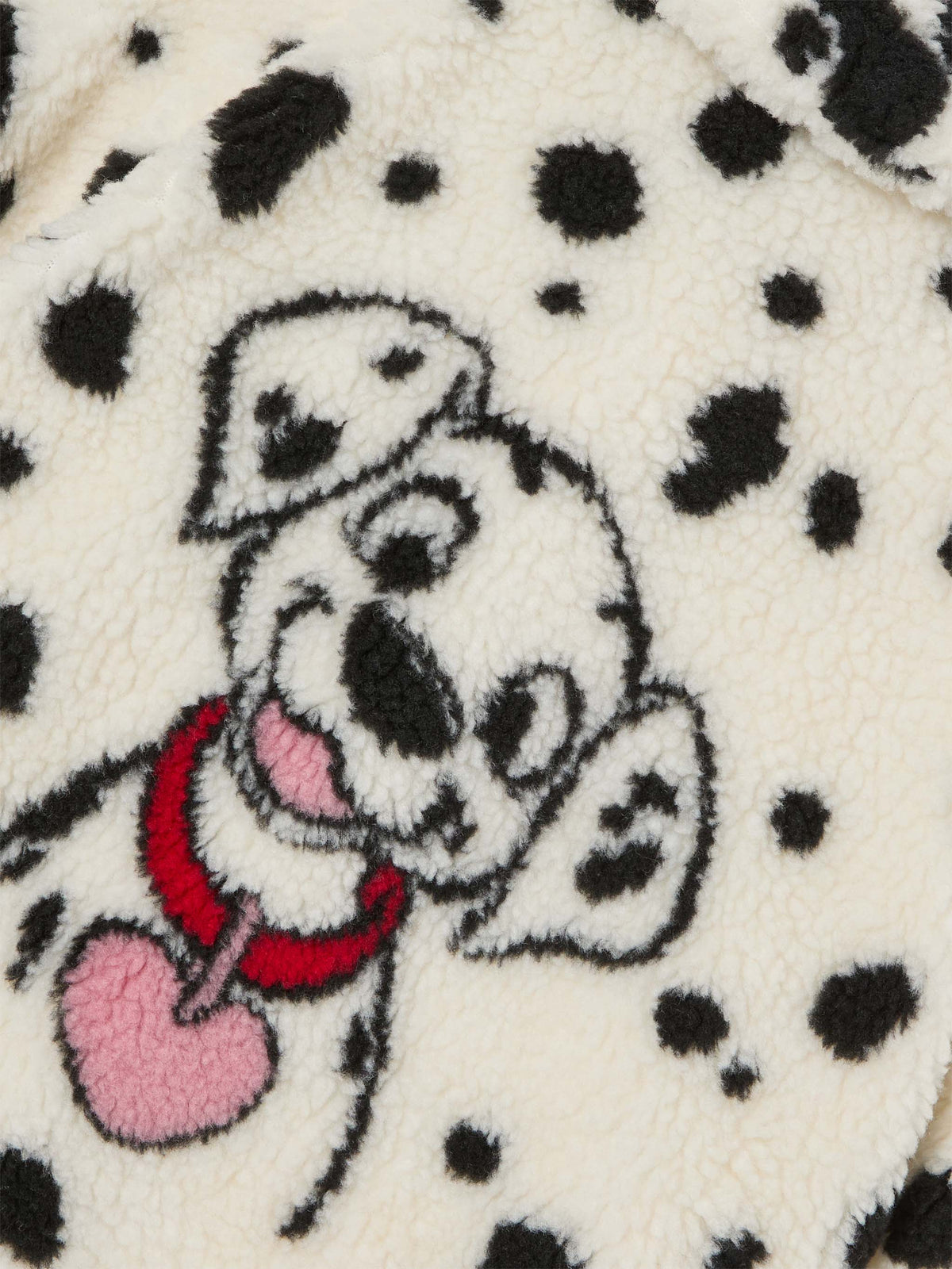 Cremefarbene Teddyjacke Abel mit Dalmatiner-Muster | Special edition 
