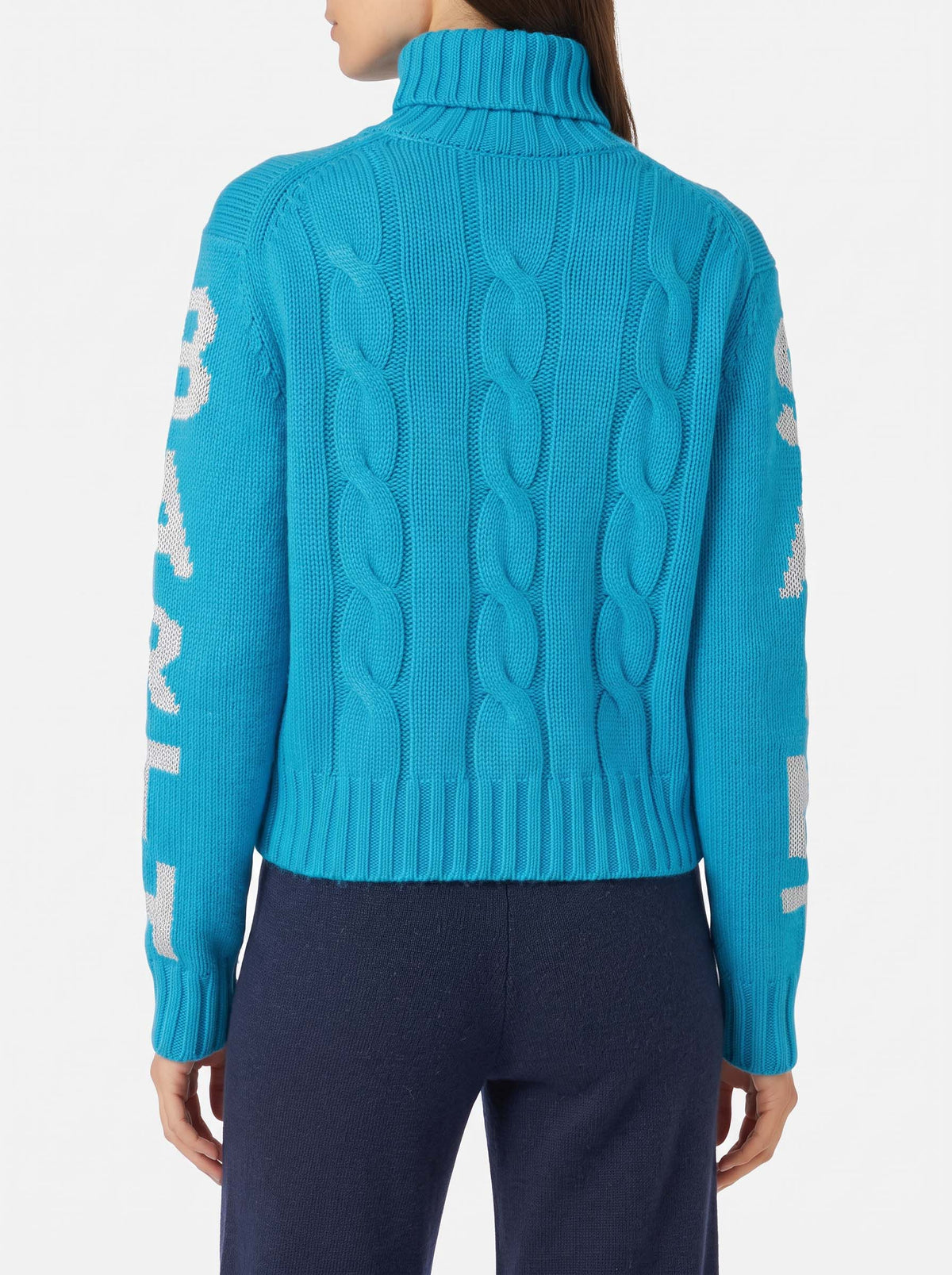 Logo jacquard Adler turtleneck sweater