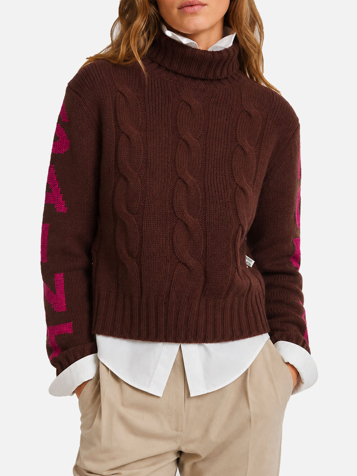 Pull à col roulé Adler avec jacquard Saint Moritz 