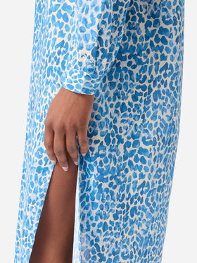 Vestido largo Adeline con estampado animalier de leopardo 