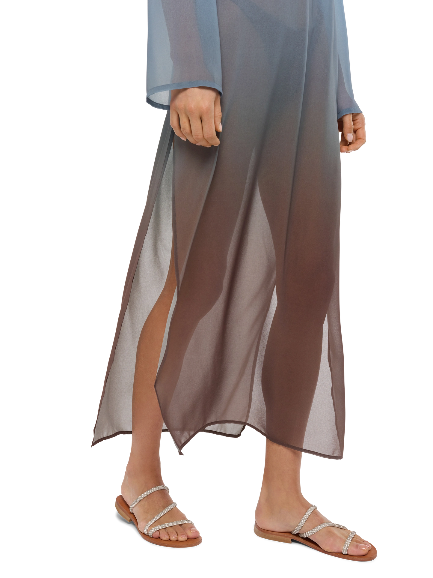 Abito maxi in georgette Agatha