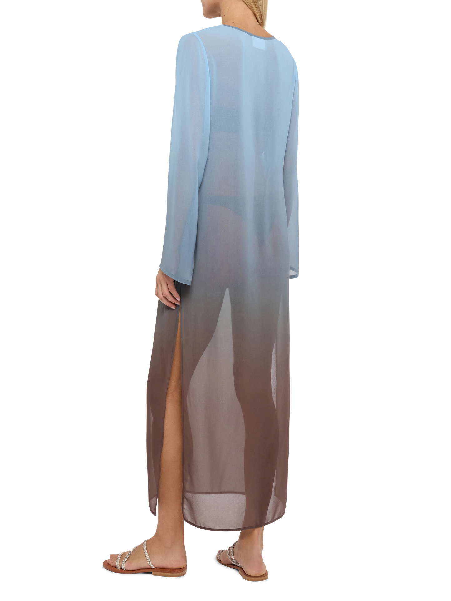 Abito maxi in georgette Agatha