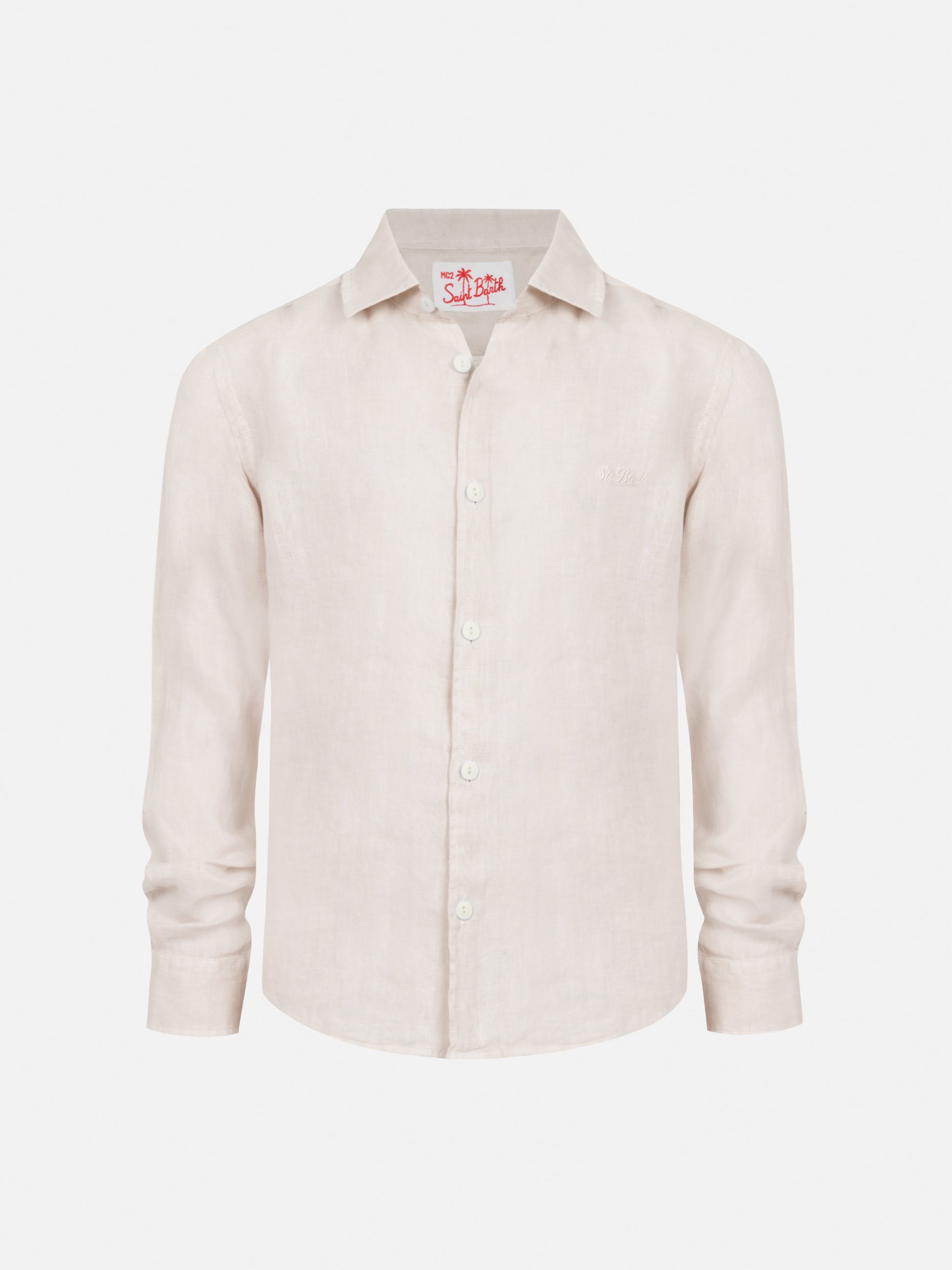 off white linen dress shirt The Casa Blanca - Short Sleeve White Linen Shirt