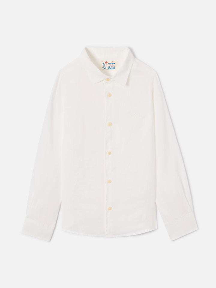 White Agnes shirt in linen