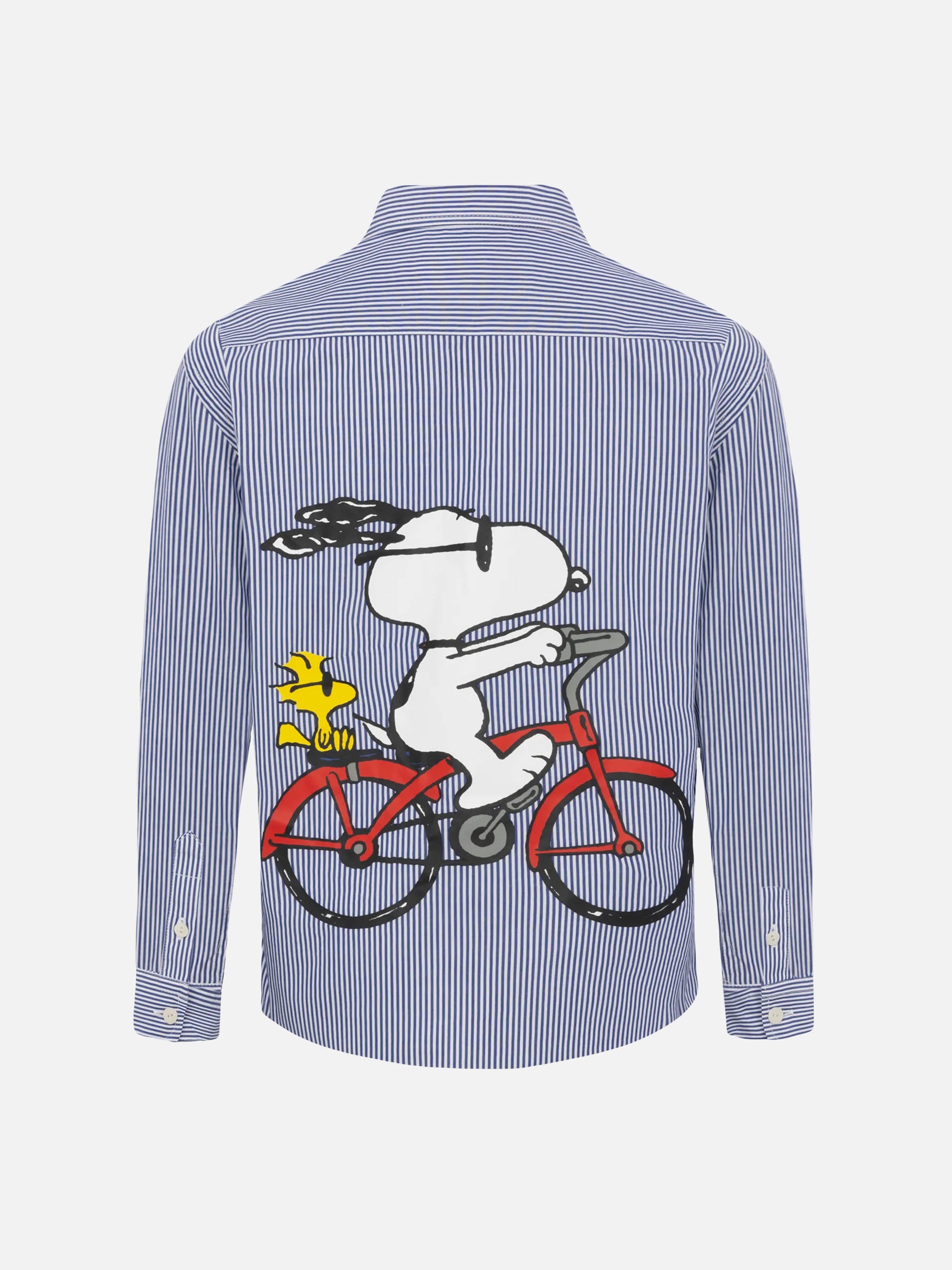 Agnes navy blue cotton shirt with Snoopy print | SNOOPY PEANUTS