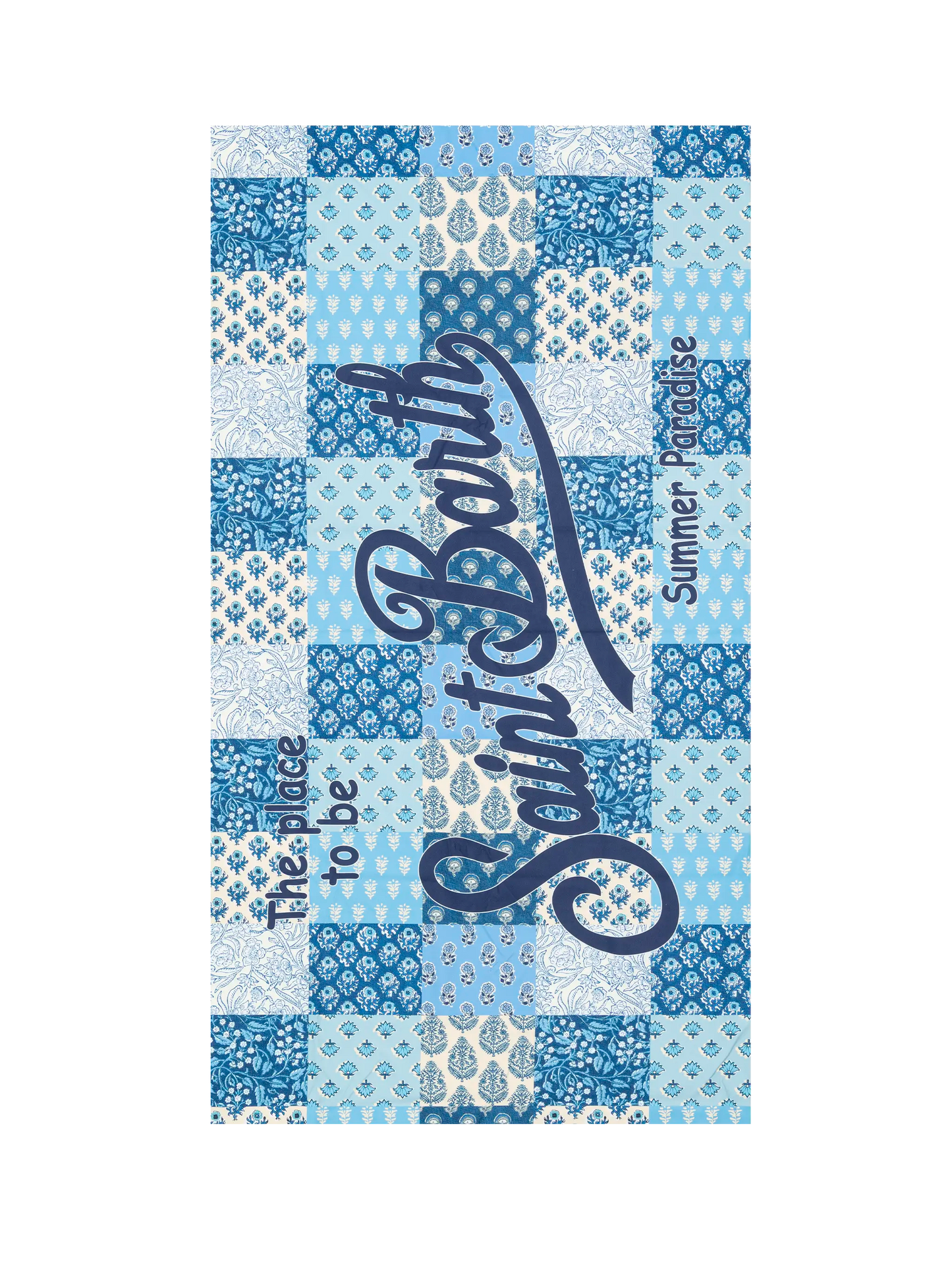 Microfiber beach towel Aidan with flower patch print