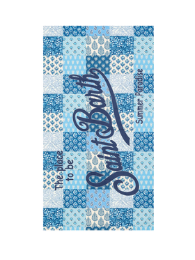 Microfiber beach towel Aidan with flower patch print