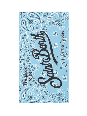 Telo mare in microfibra Aidan con stampa bandana