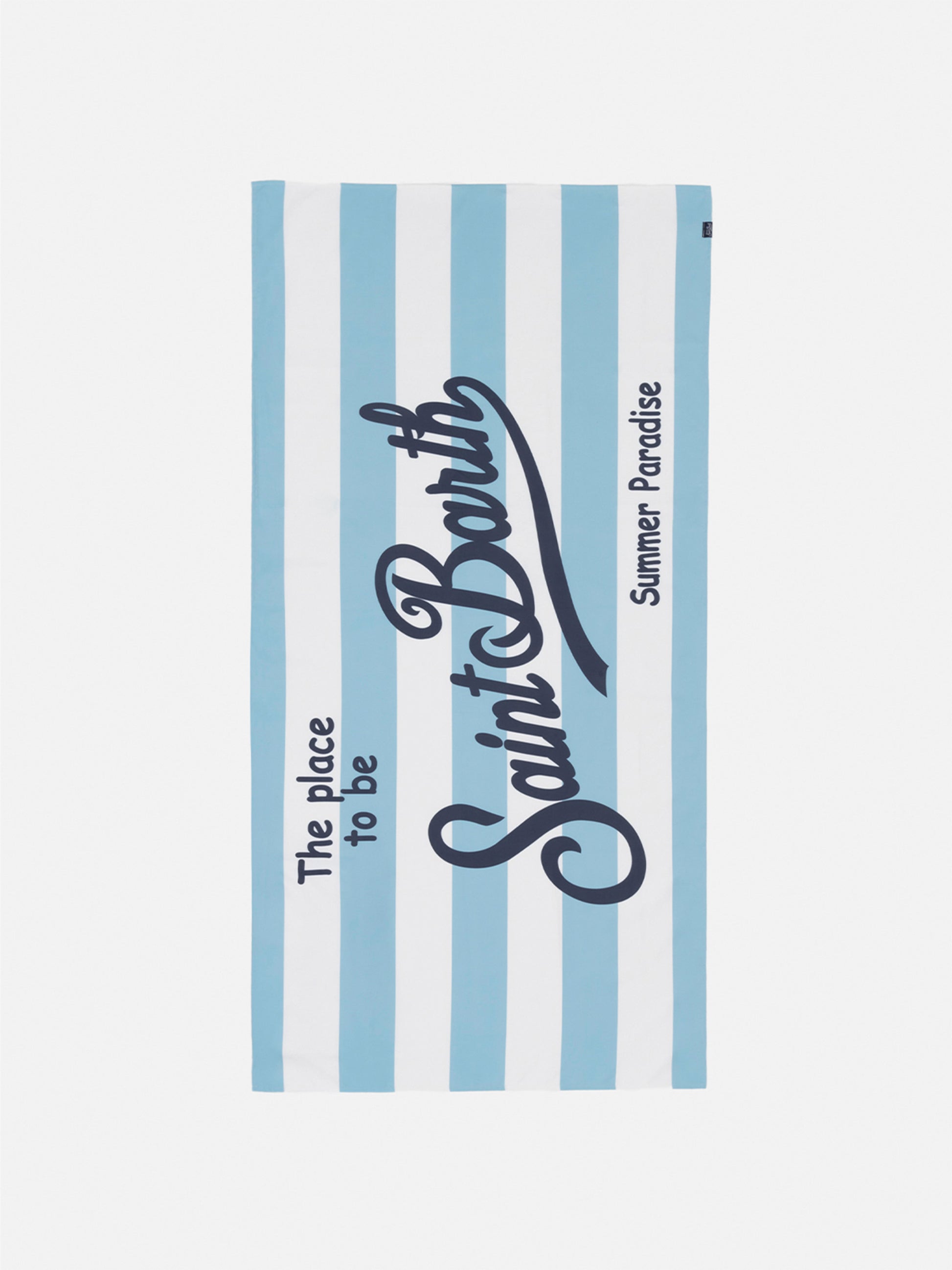 Microfiber beach towel Aidan with striped print - MC2 Saint Barth