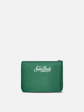 Vert Aline pochette avec imprimé Bollicine 