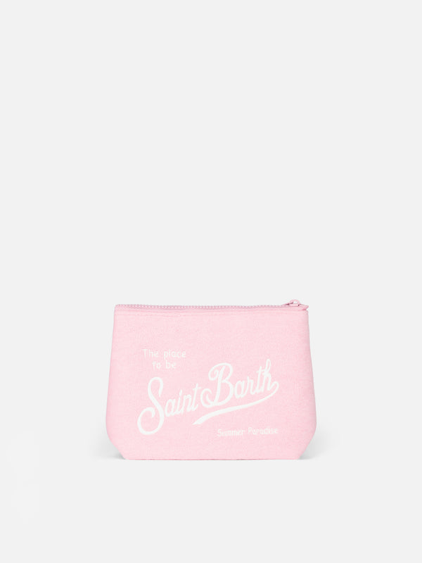 Pink terry pochette Aline