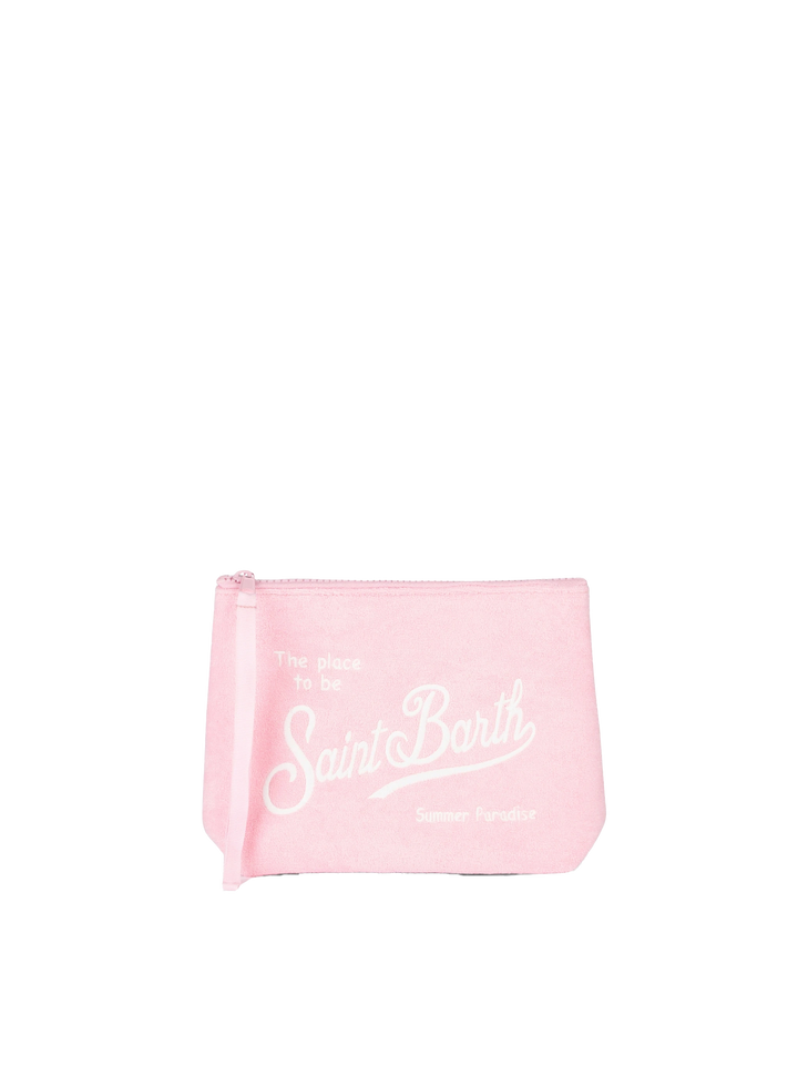Pochette Aline in spugna rosa