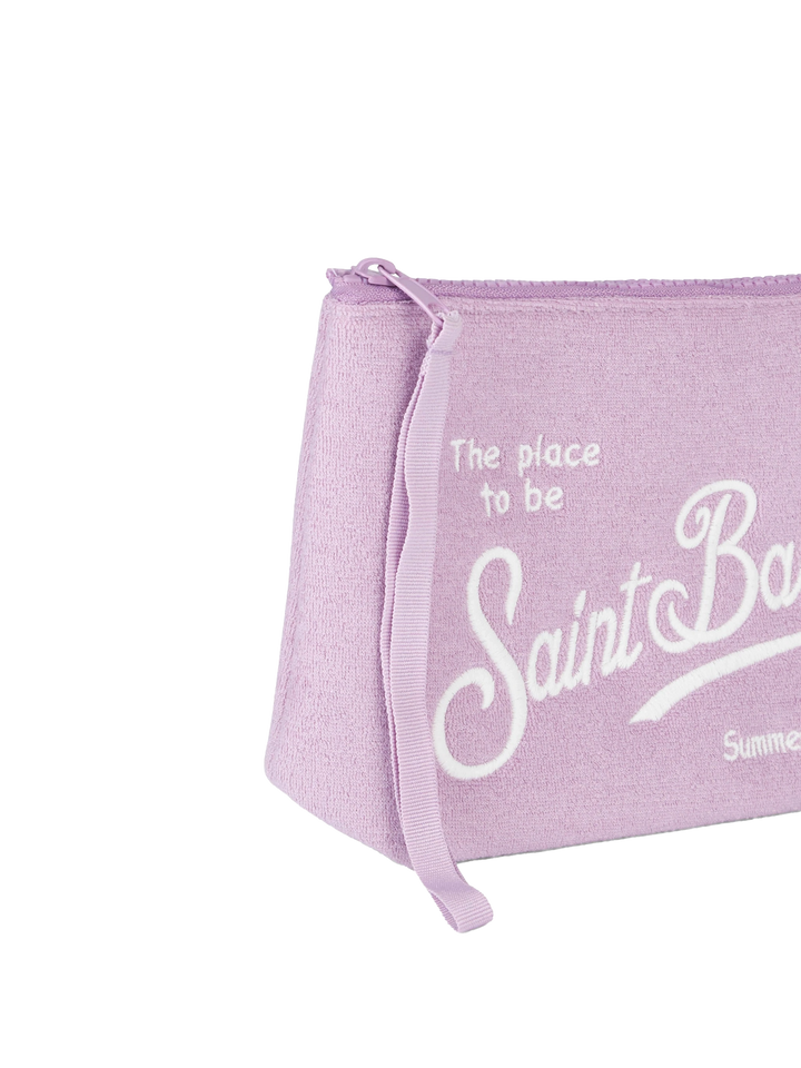 Pochette Aline in spugna lilla