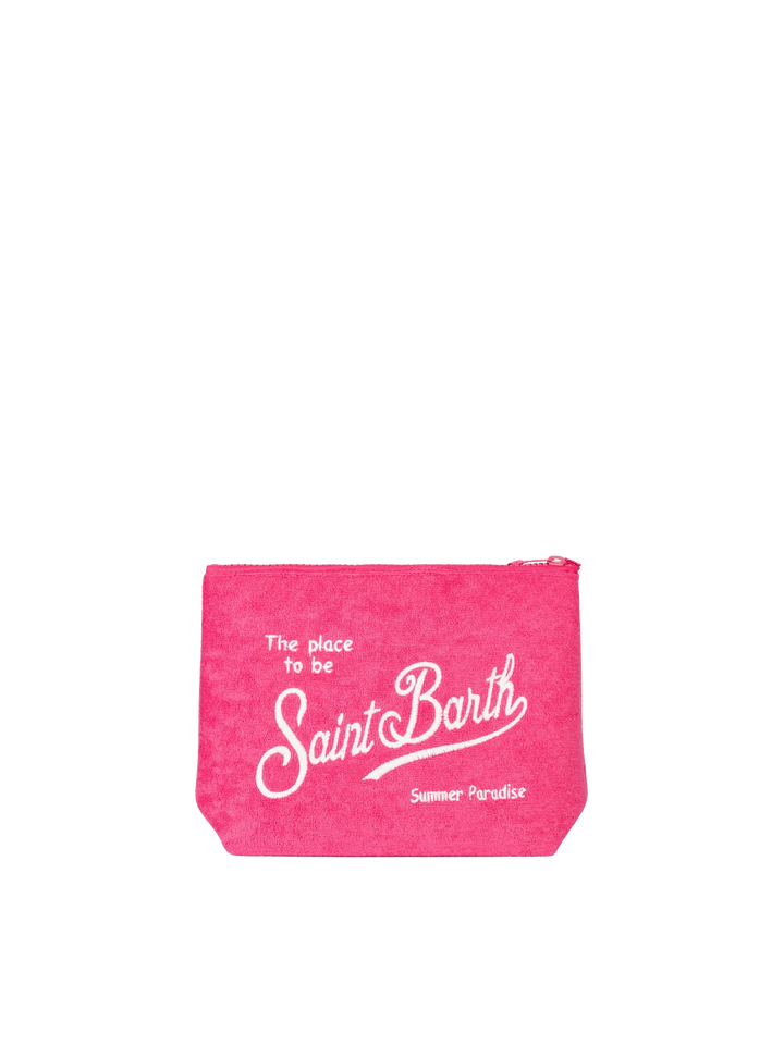 Aline fuchsia embossed terry pochette - MC2 Saint Barth