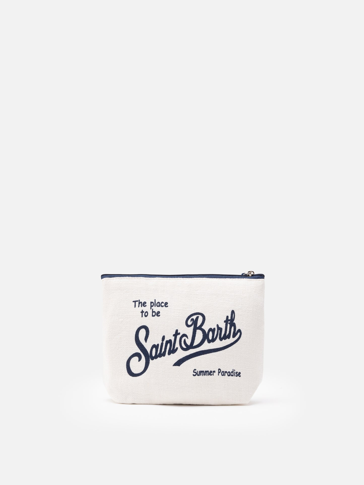 Aline off-white linen pochette - MC2 Saint Barth