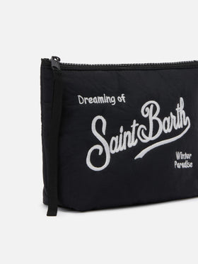 Aline Puffer Pouch in padded black nylon