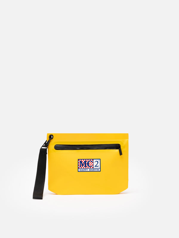 Aline yellow water-resistant pochette