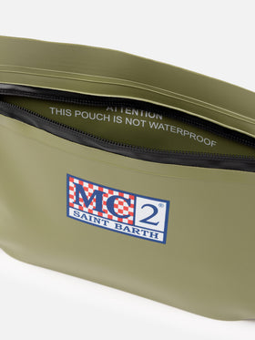 Aline military green water-resistant pochette - MC2 Saint Barth