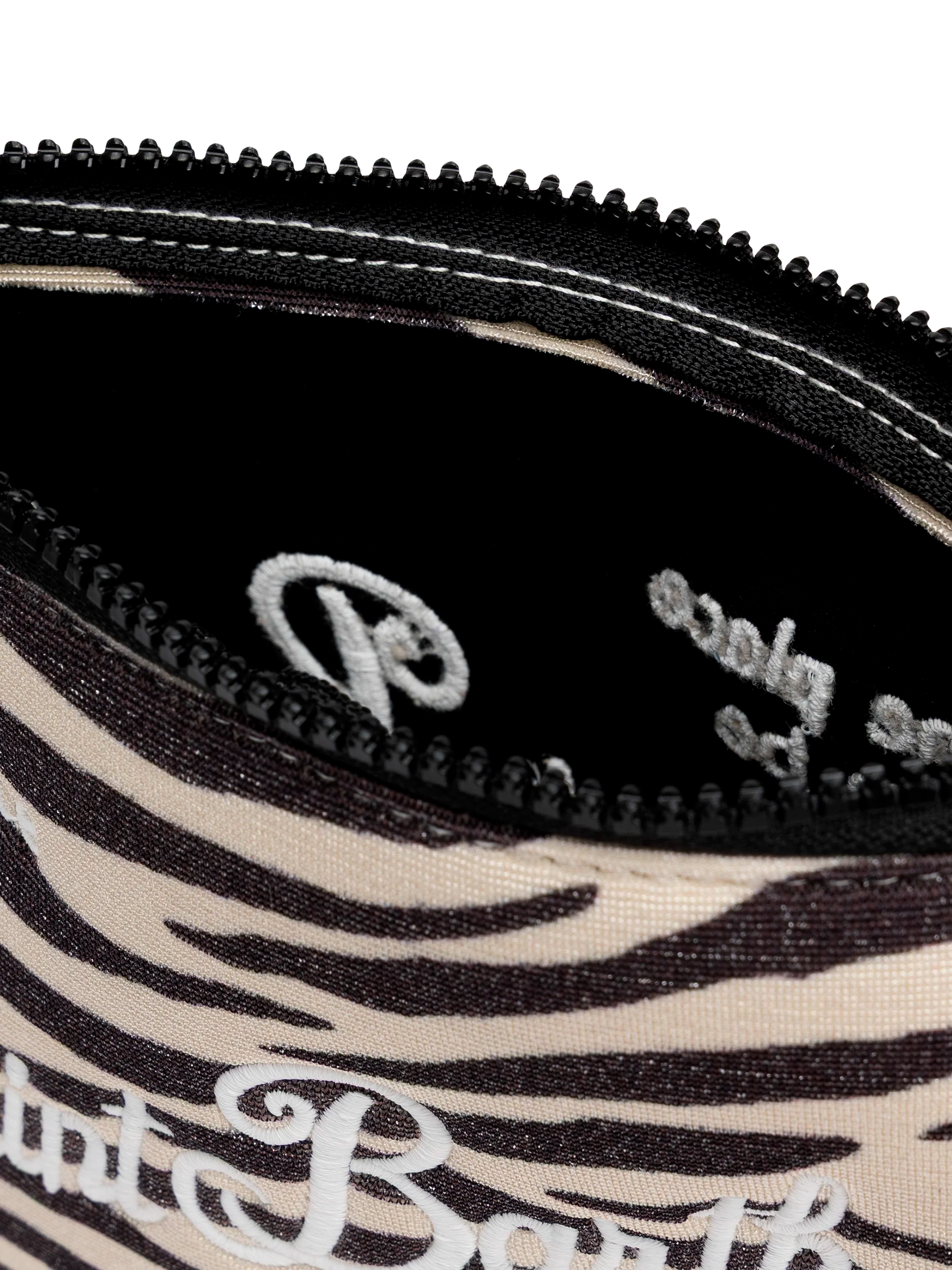 Aline lurex pochette with zebra print - MC2 Saint Barth