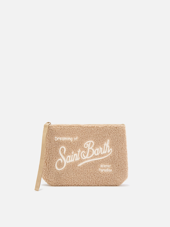 Osito Aline teddy pochette con bordado del logo 