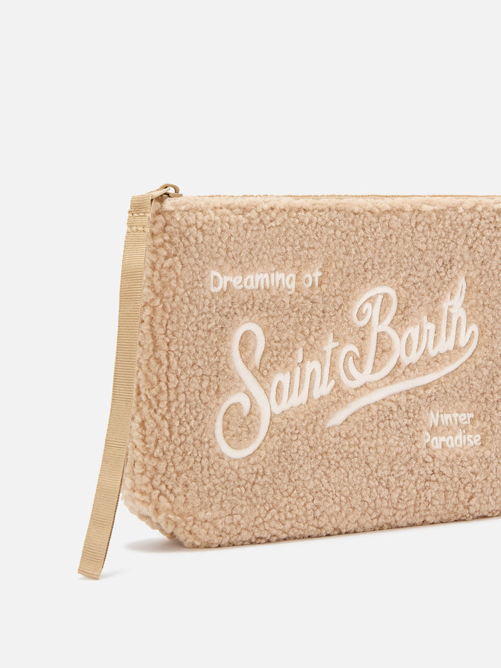Osito Aline teddy pochette con bordado del logo 