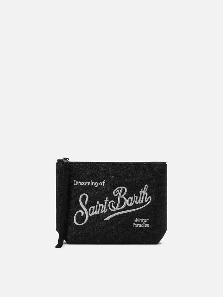 Pochette Aline Lurex nera