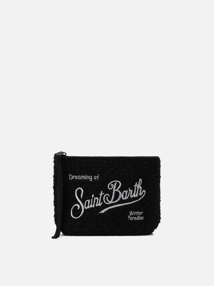 Pochette Aline Tweed lurex nero