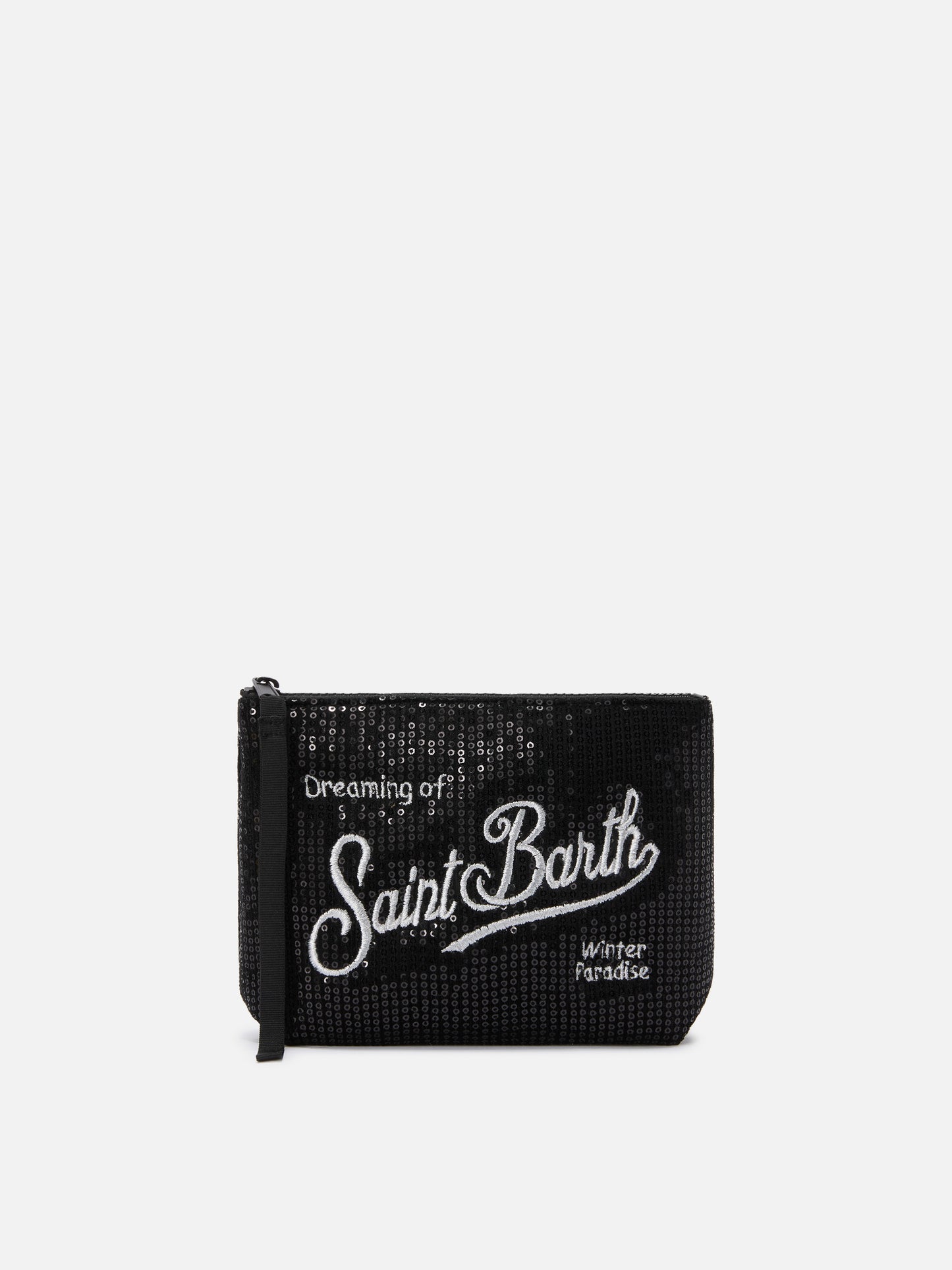 Aline Velvet Pouch with black sequins