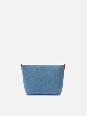 Aline bag in denim with leather details