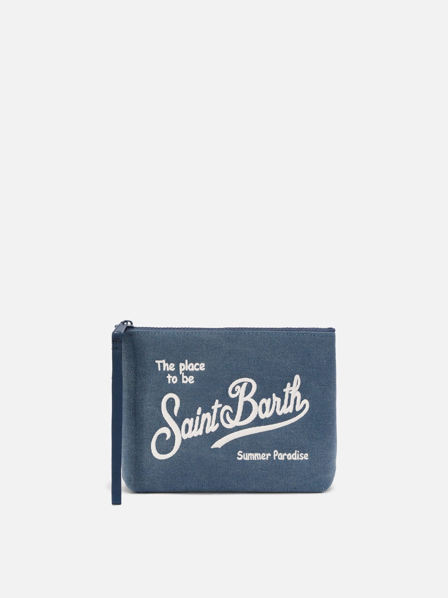 Aline Pochette in canvas blu