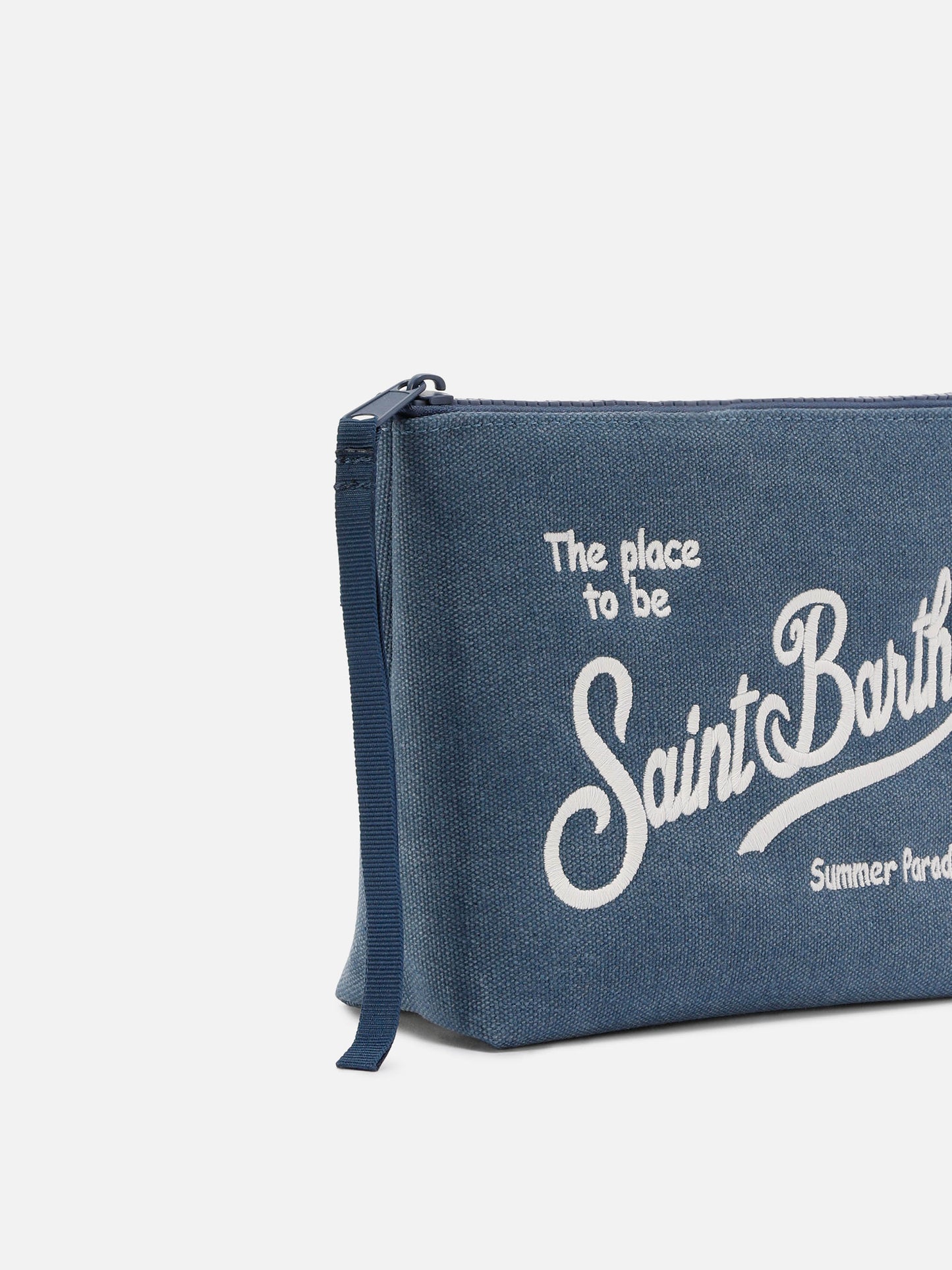 Aline Pochette in canvas blu