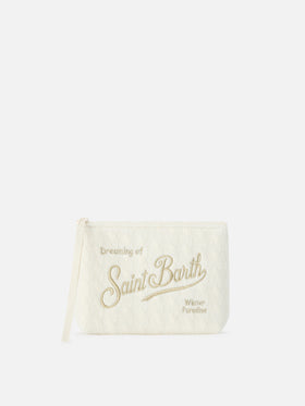 Cardigan en tricot Off white Aline pochette avec broderie logo 