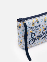 Aline Scuba-Pochette mit Bier-Print