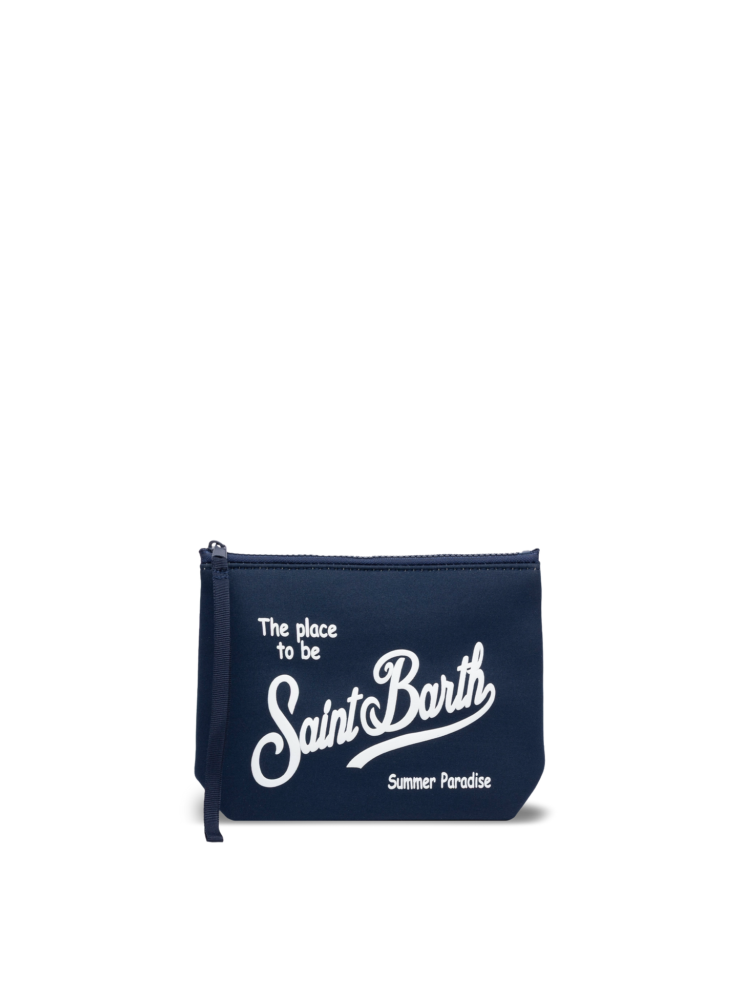 Aline navy blue scuba pochette Aline