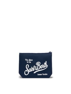 Aline navy blue scuba pochette Aline