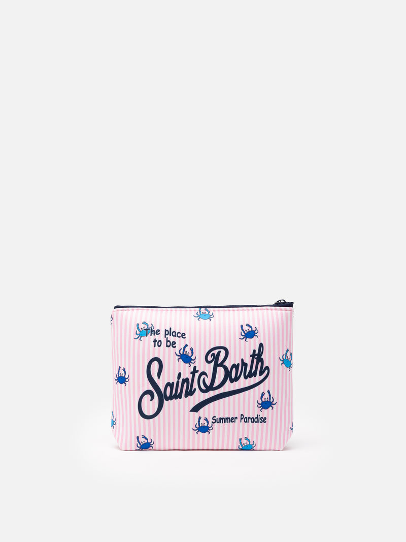 Aline scuba pochette  with crab  print