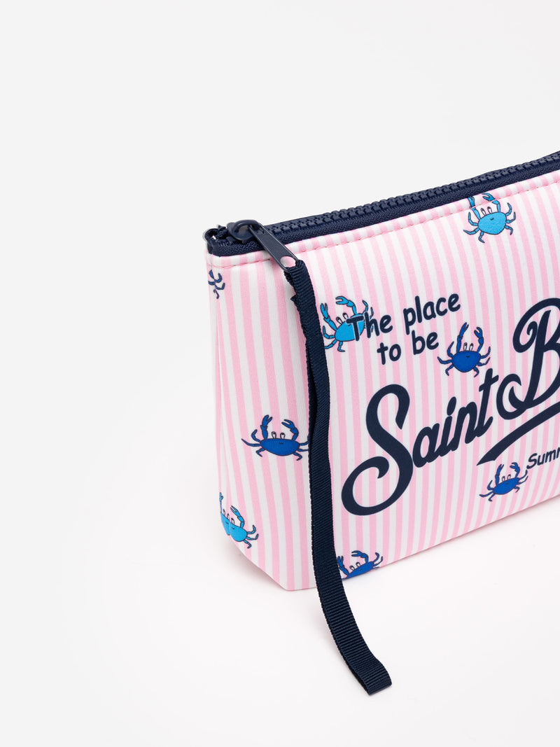 Aline Scuba-Pochette mit Krabben-Print