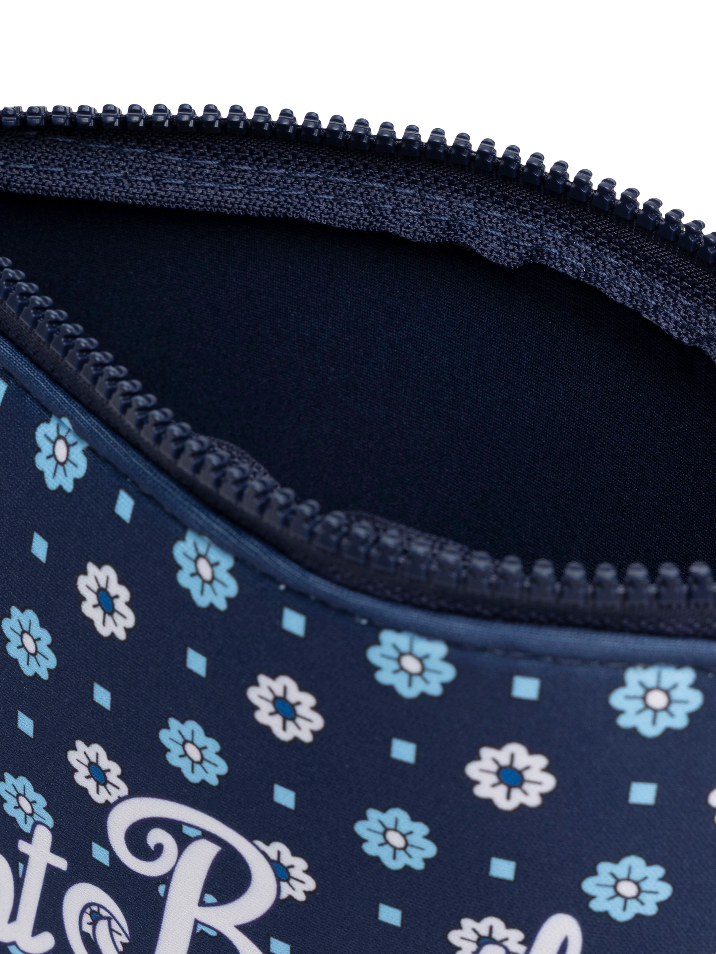 Aline scuba pochette with micro tie print