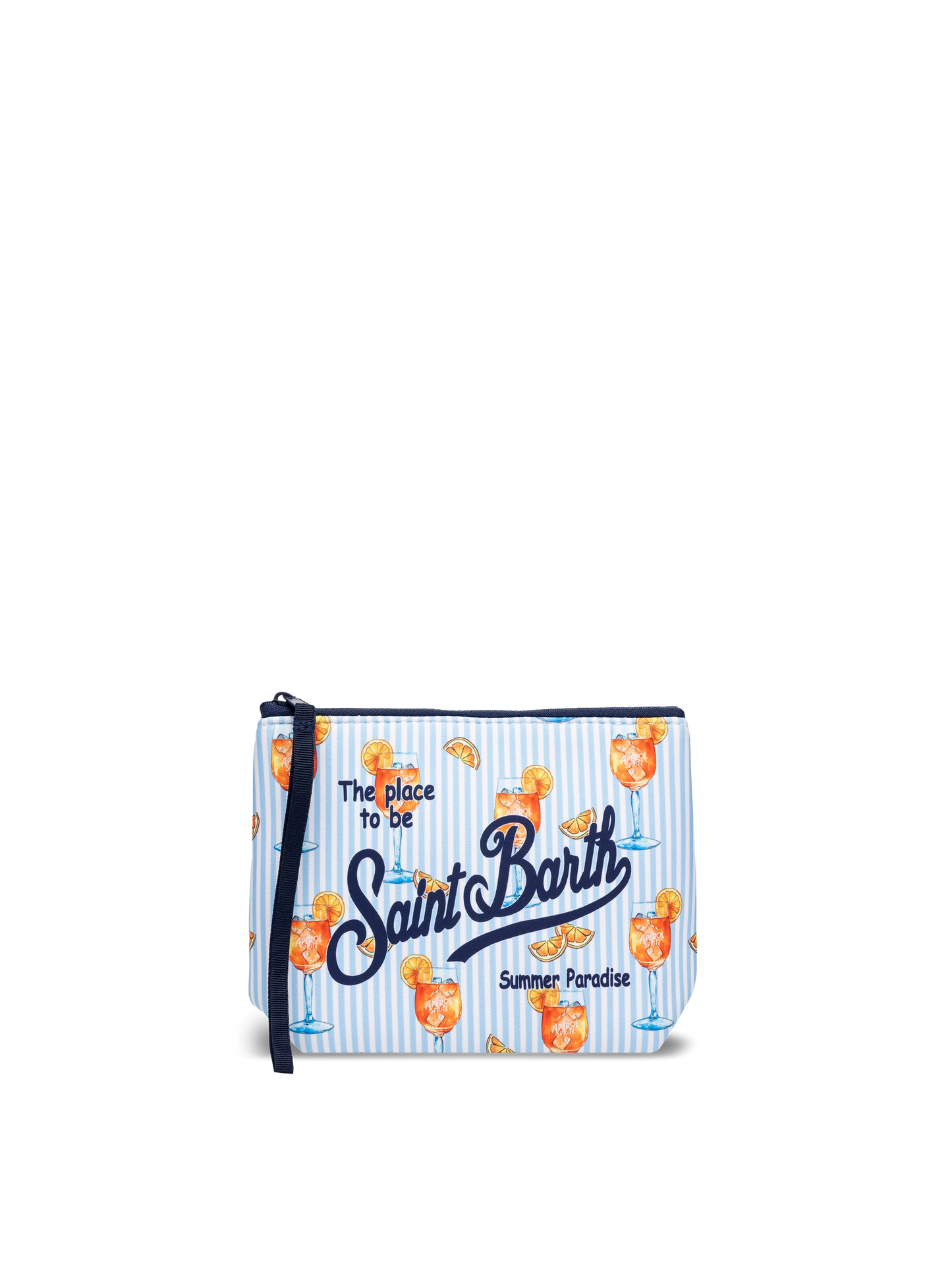 Aline Scuba-Pochette mit Cocktail-Print
