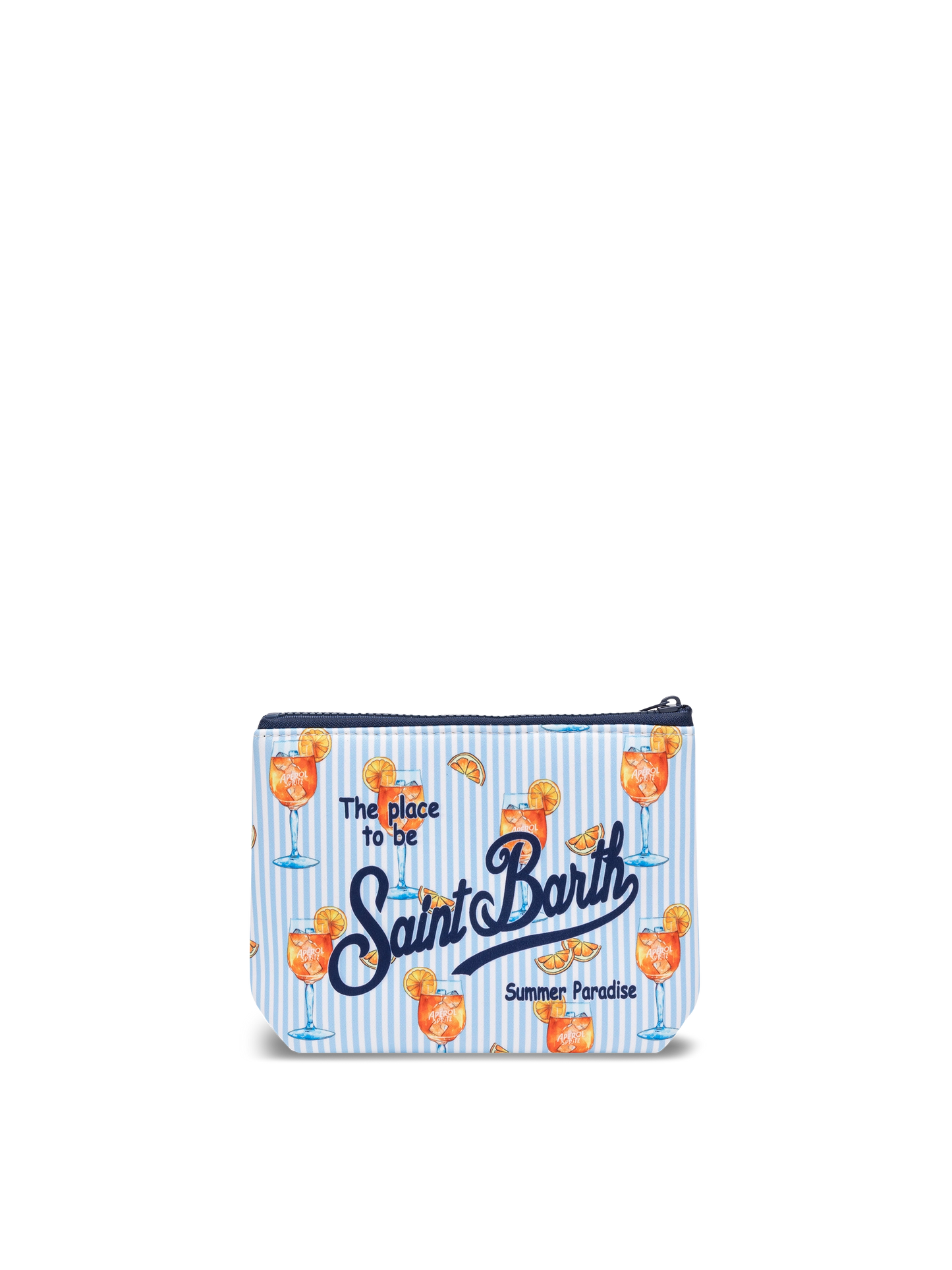 Aline Scuba-Pochette mit Cocktail-Print