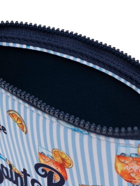 Aline Scuba-Pochette mit Cocktail-Print