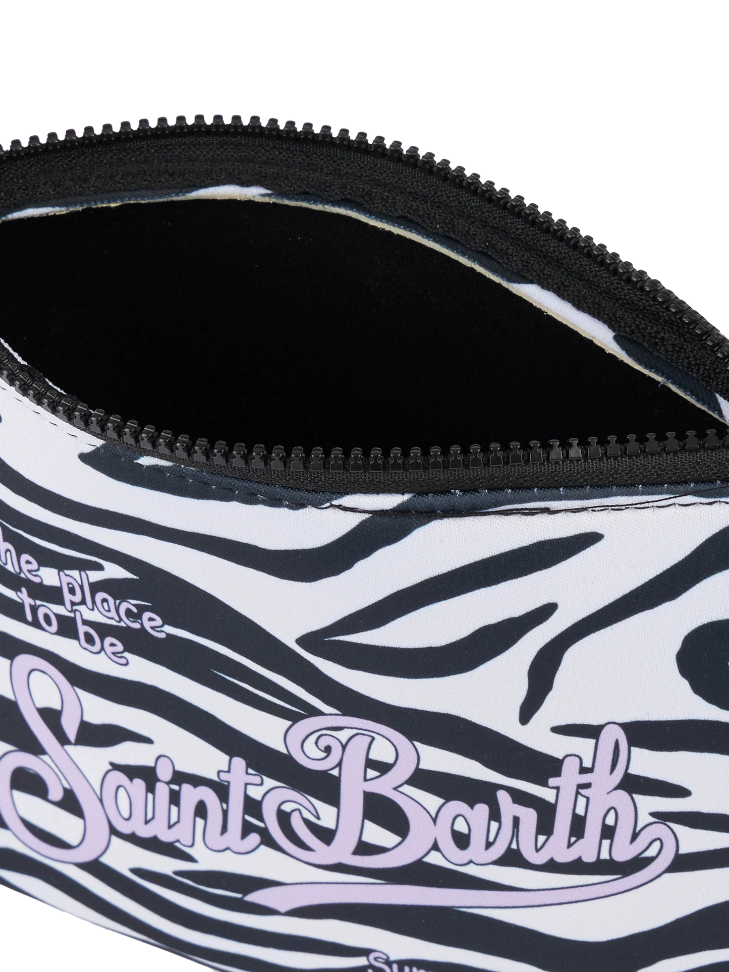 Aline scuba pochette with zebra  print