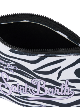 Aline scuba pochette with zebra  print