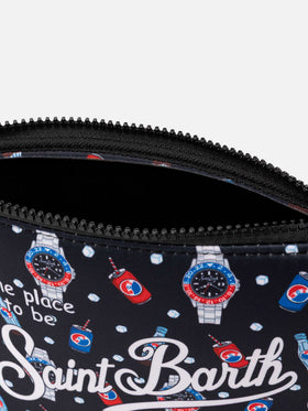 Aline scuba pochette with watch and drink print - MC2 Saint Barth