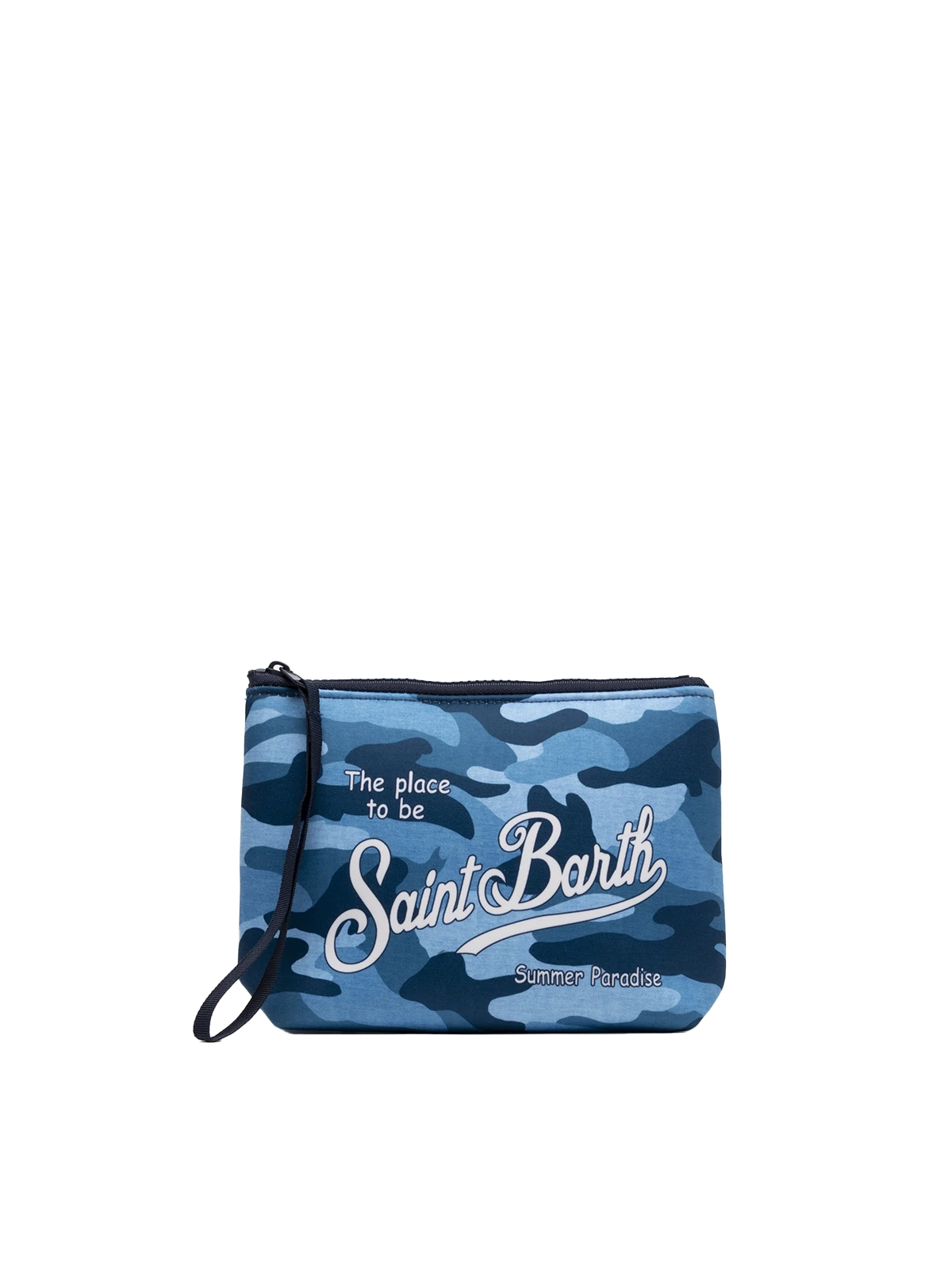 Pochette Aline in scuba con stampa camouflage